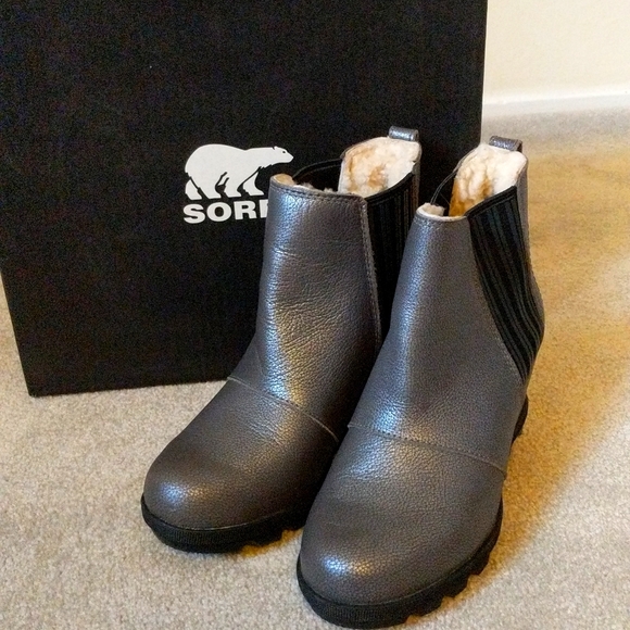Sorel Shoes - Sorel Joan Chelsea Sherling Booties--reserved